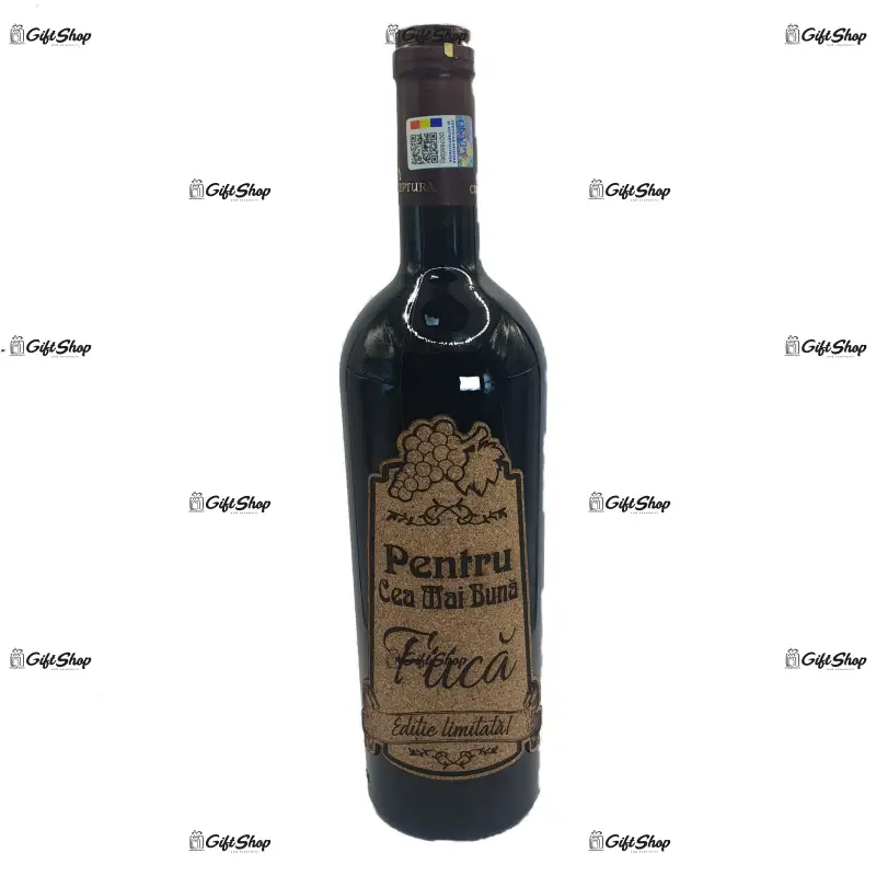 Pentru cea mai buna fiica, editie limitata, vin rosu cabernet sauvignon, demisec, 750ml, 13.5% alcool